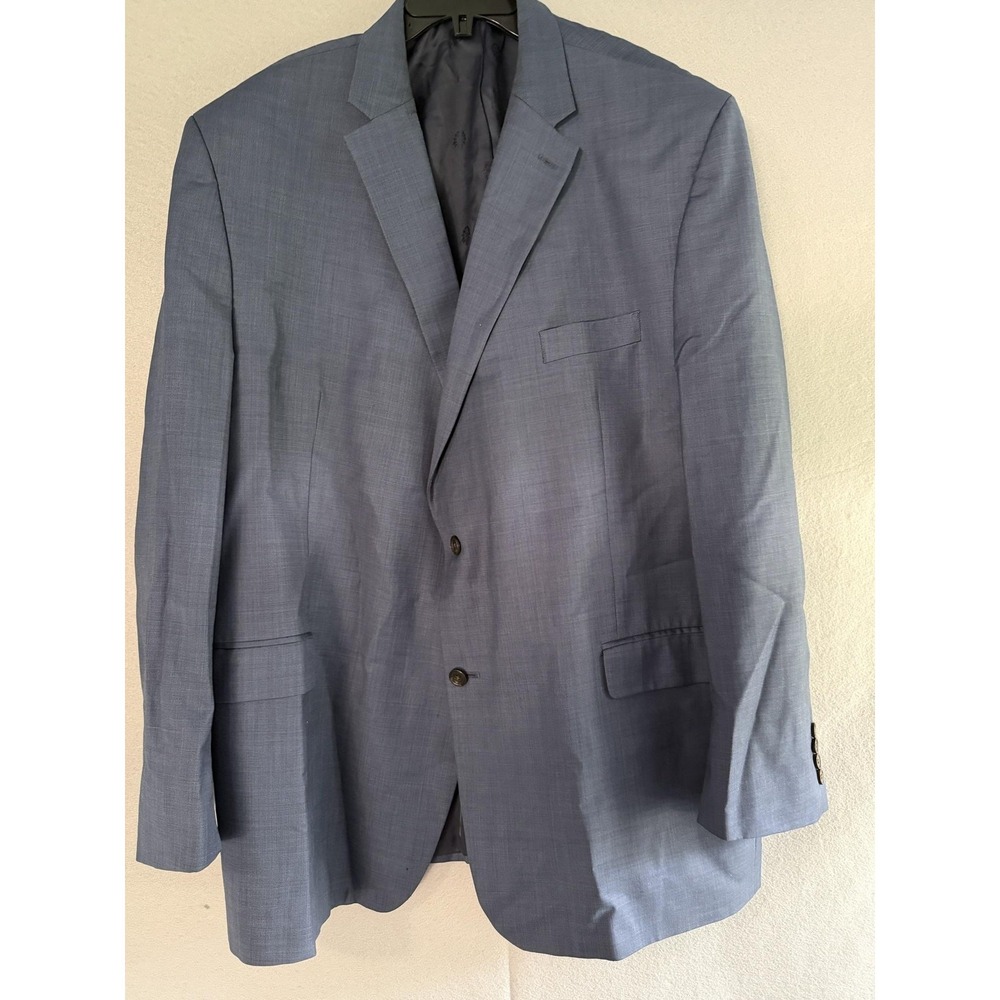 Lauren Ralph‎ Lauren Suit Jacket Mens 50L Blue 100% Wool 2 Button Business